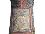 an image of a pillow with a picture of a woman on it