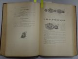 a open book with a picture of a plate of food on it