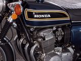 a motorcycle that is parked in a parking lot