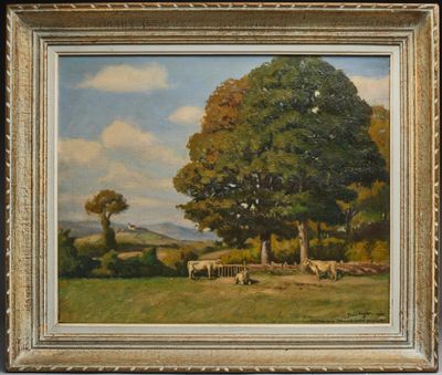 Lucien SEEVAGEN (1887 - 1959) Paysage du Morvan - Photo 1