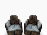 Paire de fauteuils Art déco dans le style de Paul Frank à vendre