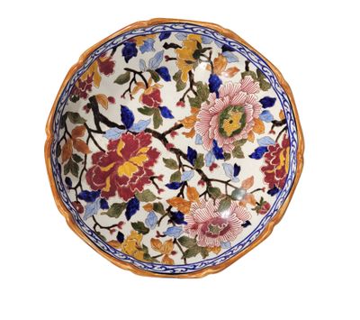 an image of a bowl with a floral design on it