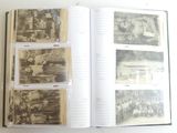 an open book with pictures of people on it