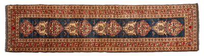 a close up of a rug on a white background