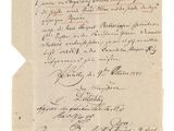 un bout de papier sur lequel figurent des notes manuscrites