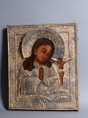 an image of a picture of jesus holding a cross and a crucifix