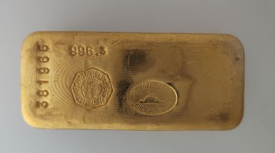 Lingot d'or n°381965, P. 996,3g. Sans bulletin d'essai. - Photo 1