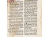 an old book with a page of text on it