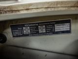 a close up of a label on the side of a washing machine