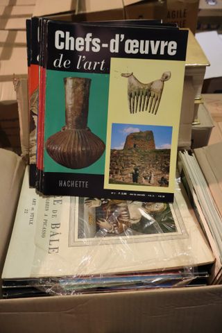 Lot de 3 cartons de livres d’art 