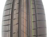 the tire of a car is shown on a white background