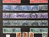 a collection of stamps and stamps from different countries