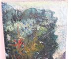 an image of a painting of a tree in a field