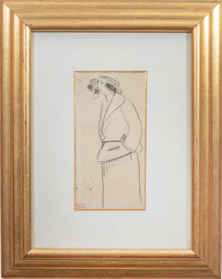 l'image d'un dessin représentant une femme avec un chapeau