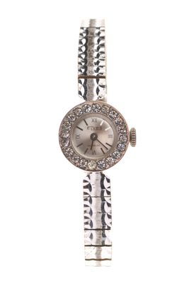 ELVES, modèle Incabloc MONTRE de dame mécanique, boîtier mét…