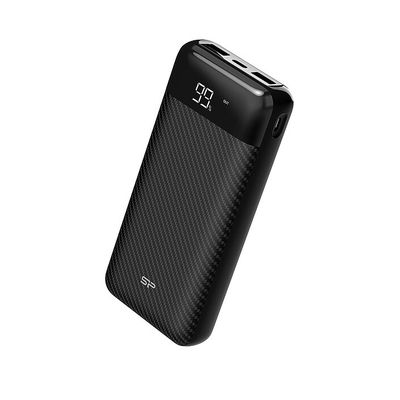Une image représentant une batterie externe noire est affichée sur un fond blanc.
