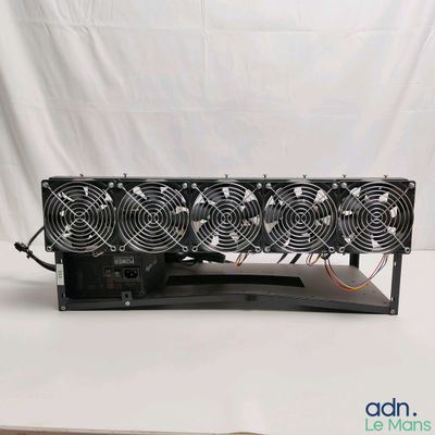 a close up of a computer cooling unit on a table