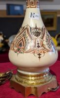 Lampe époque restauration avec réservoir travaillé et sa ver… (photo 3)