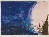une image représentant une peinture d'une vague déferlant sur l'océan