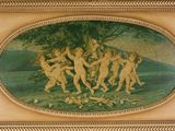 a picture of a painting of a group of children playing