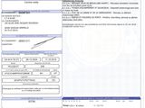 a paper with a picture of a car registration form on it