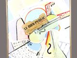 une photo d'un tableau représentant un violon