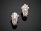 pair of art deco diamond earrings