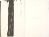 an open book with a black and white picture on it