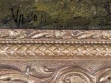 an image of a close up of a painting on a table