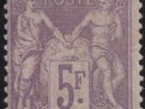 a stamp with a picture of two women on it