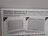 packaging for a laptop computer with instructions on the screen