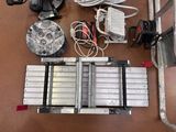 a lot of electrical equipment that are on the table