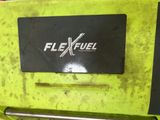 a close up of a sign on the back of a truck