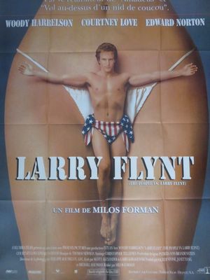 une image représentant l'affiche d'un film sur laquelle figure un homme en bikini