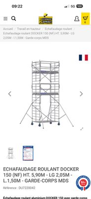 scaffoldage roulant docker for sale in san francisco, ca