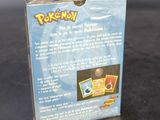 a box of pokemon cards sitting on a table
