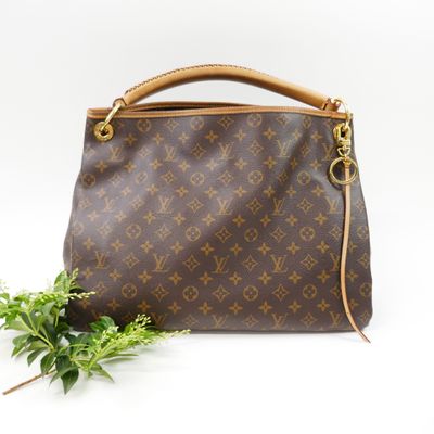 louis vuitton brown monogramet leather shoulder bag