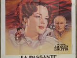 french movie poster for the film la passantee du sans souc