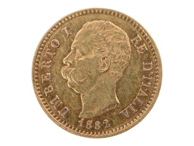 Pièce de 20 Lires or 1882. (Usures). - Photo 1