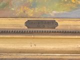 an image of a painting on a white wall with a gold frame