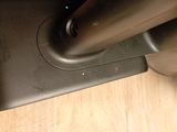 a close up view of a metal pipe on a table