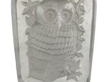 an image of a glass block with an owl on it