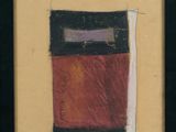 an image of a painting of a square and a rectangle on a yellow background