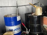 many different types of oil in a metal container