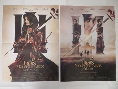deux affiches du film « Les trois mousquetaires » et « Les trois mousquetaires » et « Les trois mousquetaires » et « Les trois mousquetaires » et « Les trois mous