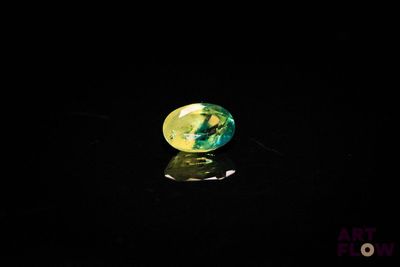an image of a glass ball in the dark