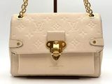 louis vuitton beige monograme leather shoulder bag
