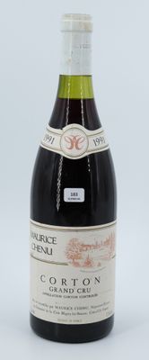 a bottle of wine that is sitting on a table