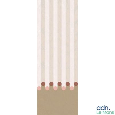 a picture of a bookmark with pink dots on it