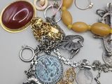 a table with a lot of jewelry on it